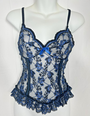 Vintage Sheer Lace Cami Cosette Top Whimisgoth Dark Coquette Vamp Fairy Goth Y2K