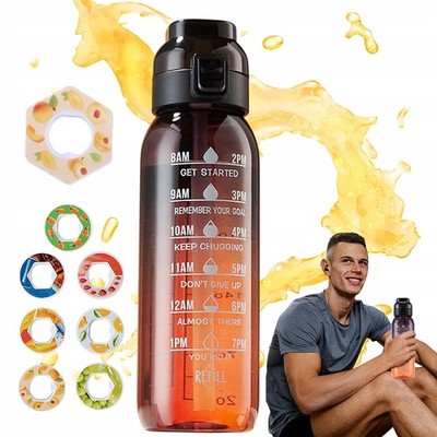 1L Air Water Bottle Trinkflasche mit 7 Fruit Fragrance Bottle Flavored Geschmack