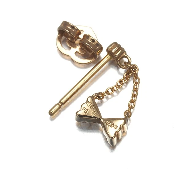 Auténticos Pendientes Ponte Vecchio Diamante 0.04ct/0.04ct Cinta Oro Rosa 18K 750  Foto 4 de 4