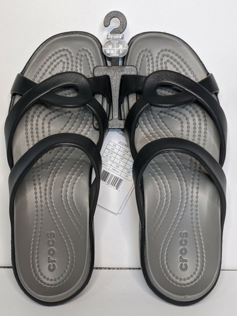 Crocs Womens Meleen Twist Sandal Black/smoke 9 Us/9 M US for sale online | eBay