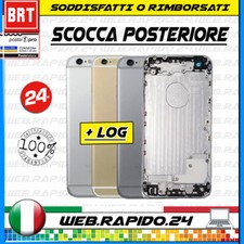 BACK COVER SCOCCA POSTERIORE+SLOT SIM TASTI VETRO CAMERA X APPLE IPHONE 6 PLUS