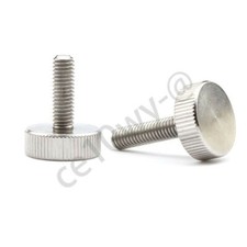 Flat Head Knurled Thumb Screws Hand Grip Knob Stainless Steel Bolts M3 M4 M5