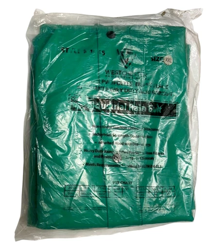 Westchester 4045 Green Heavy Duty Industrial XXL Rain Suit, Acid & Flame Protect - product listing photo