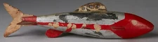 VINTAGE ICE FISH SPEARING DECOY ~ FOLK ART FISHING LURE
