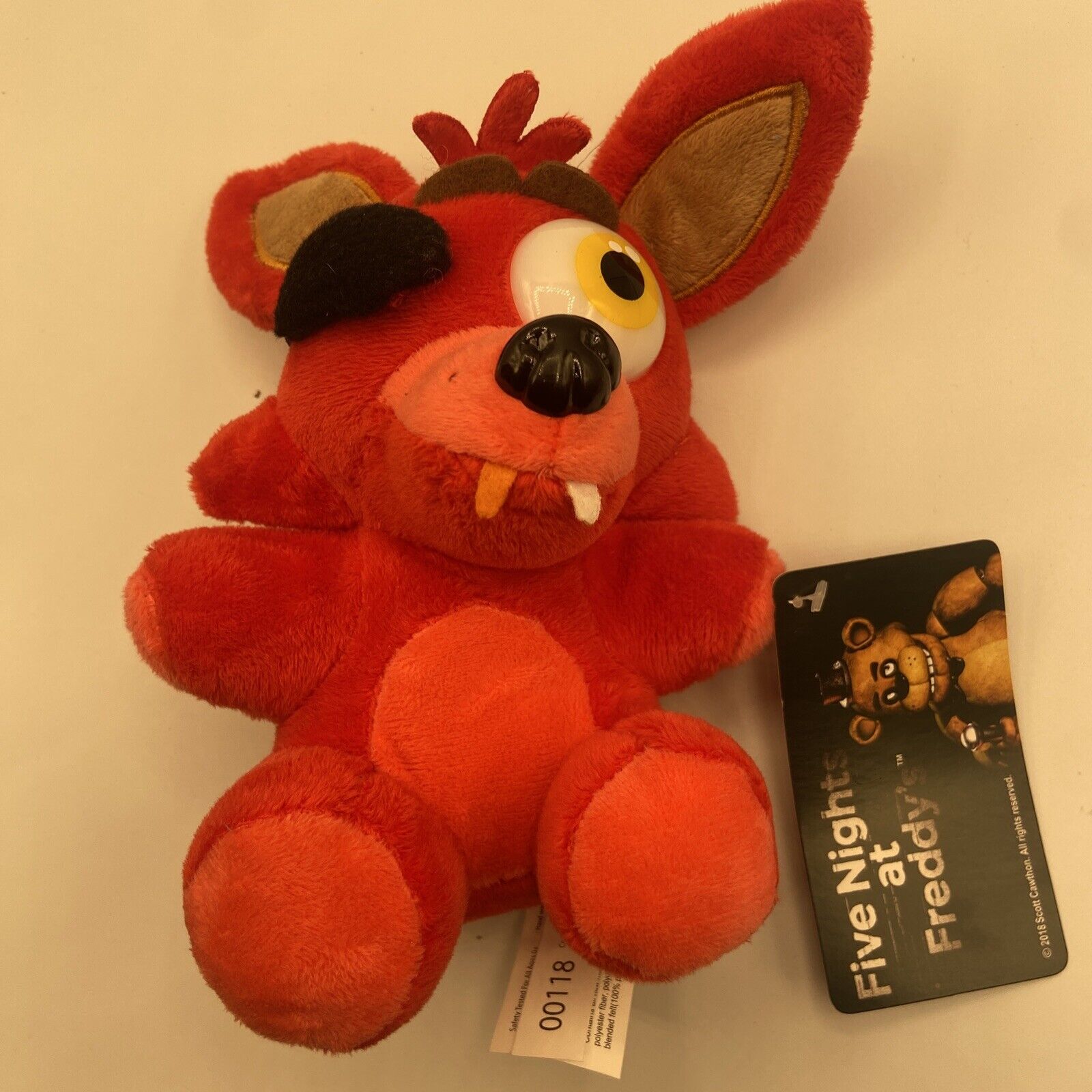 FNAF 4 Nightmare Foxy Plush 6. Display model only. No tags