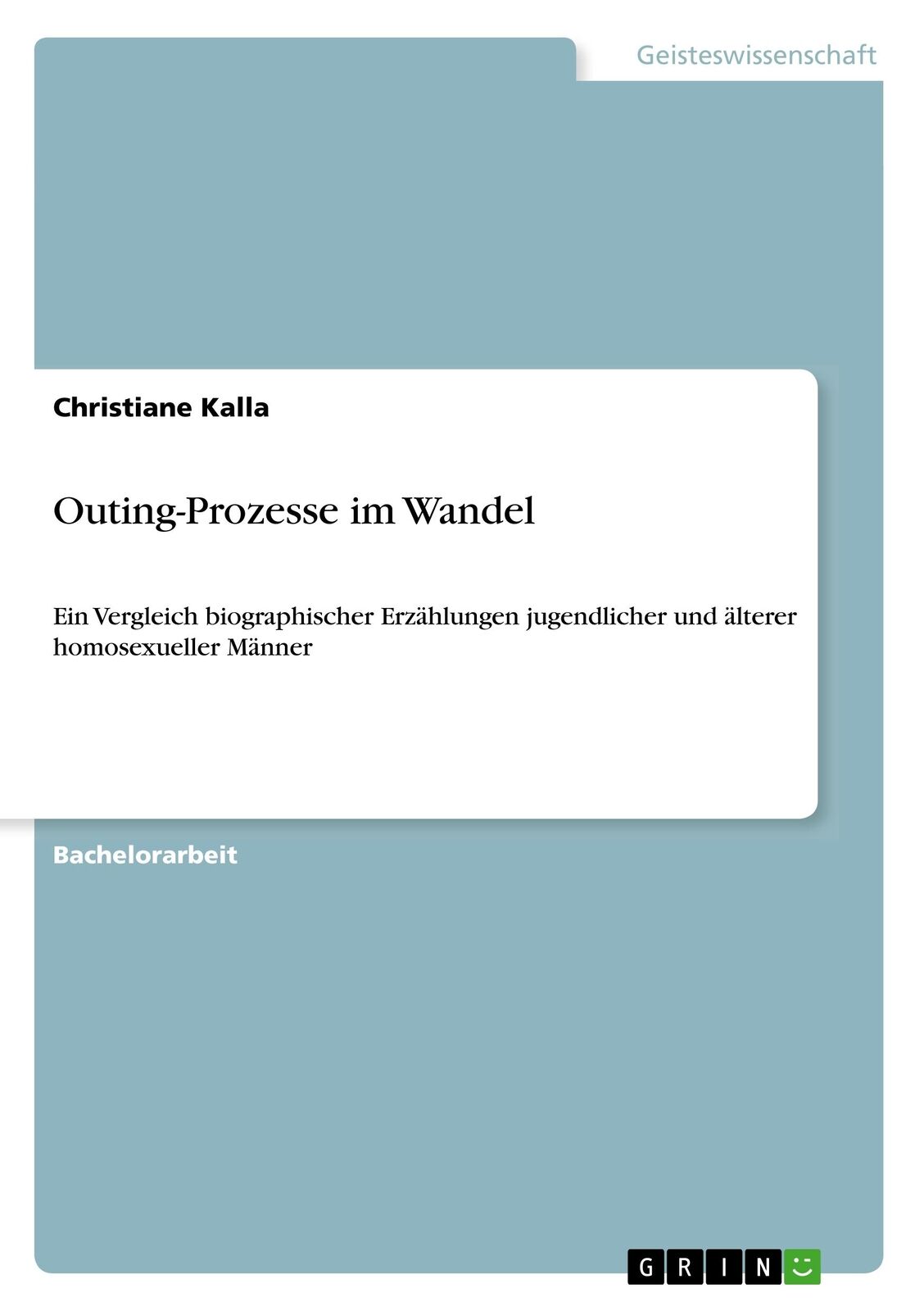 Thumbnail - Outing-prozesse Wandel | Buch | 9783668956537