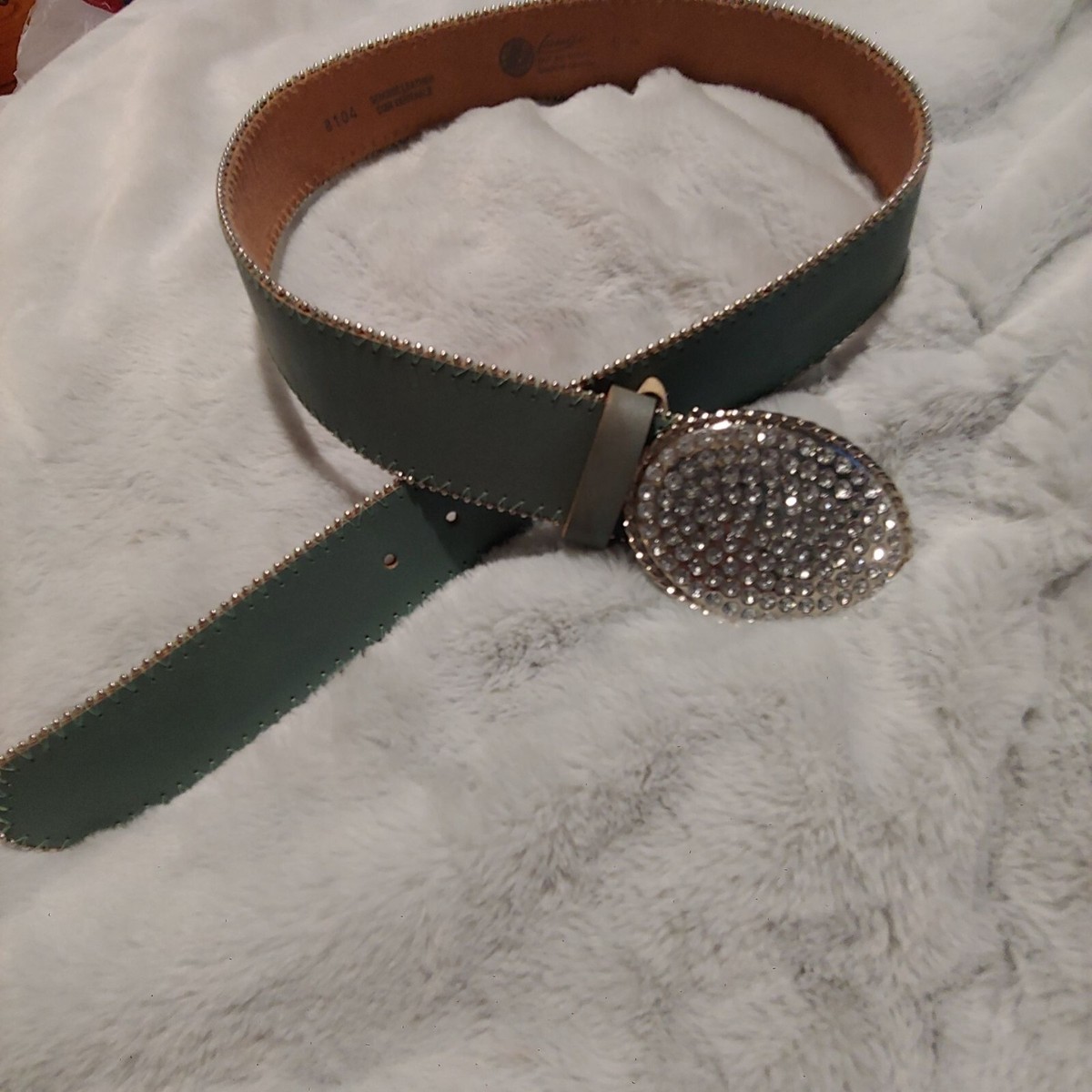 Landes belt with jeweled buckle LANDES // 28300 BELT BLACK – Trinity Gallery main image 4