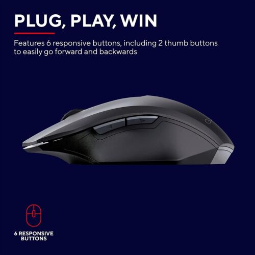 Trust Gaming GXT 115 Macci Wireless Gaming Mouse, 800-2400 DPI - Black - Picture 4 of 10