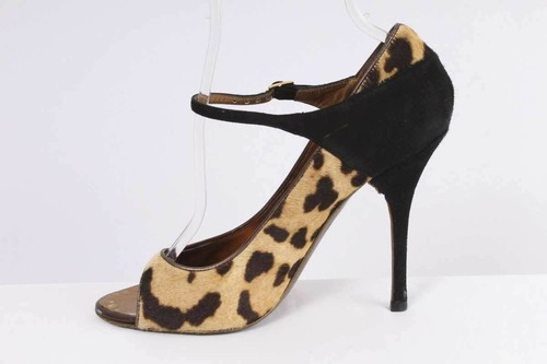 cheetah open toe heels