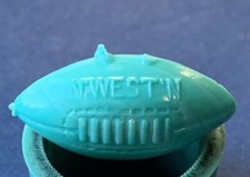 1950 Northwestern Wildcats mini football NCAA Vintage gumball Cracker Jack prize