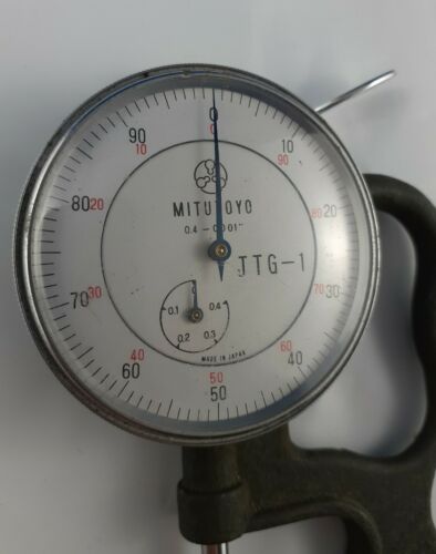 MITUTOYO Dial Thickness Guage JTG-1 Vintage 0.4-0.001" Dual Dials S-2567 SEE PIC - Picture 2 of 6