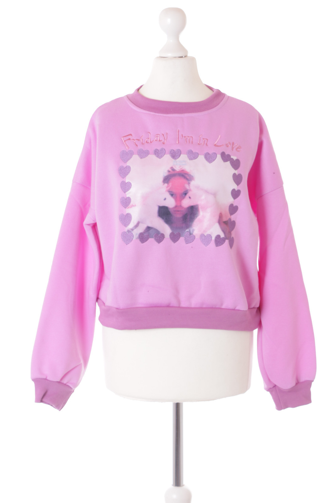 TS 170 2 Lily pony cuori ricamo pastello goth lolita pullover felpa