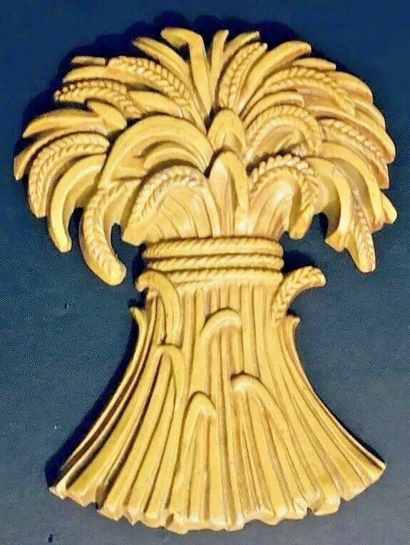 Vintage 1970 Scarecrow Metal Sexton Clock Works Great W/Tied Straw