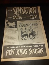Ferrante And Teicher Xmas Hi-Fivories Rare Original 1954 Promo Poster Ad Framed