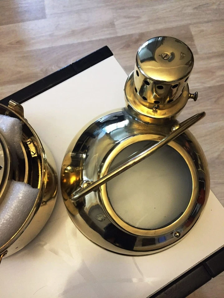 Bússola para barco naval KT-M1M latão magnético anos 60 século XX EUA USR União Soviética - Imagem 4 de 4