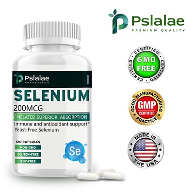 Selenium 200mcg-Thyroid,Heart,and Immune System Health,High Potency Antioxidant