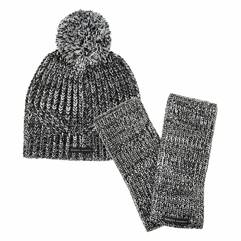 Rebecca Minkoff Marled Beanie & Arm Warmer Set | eBay display picture 1