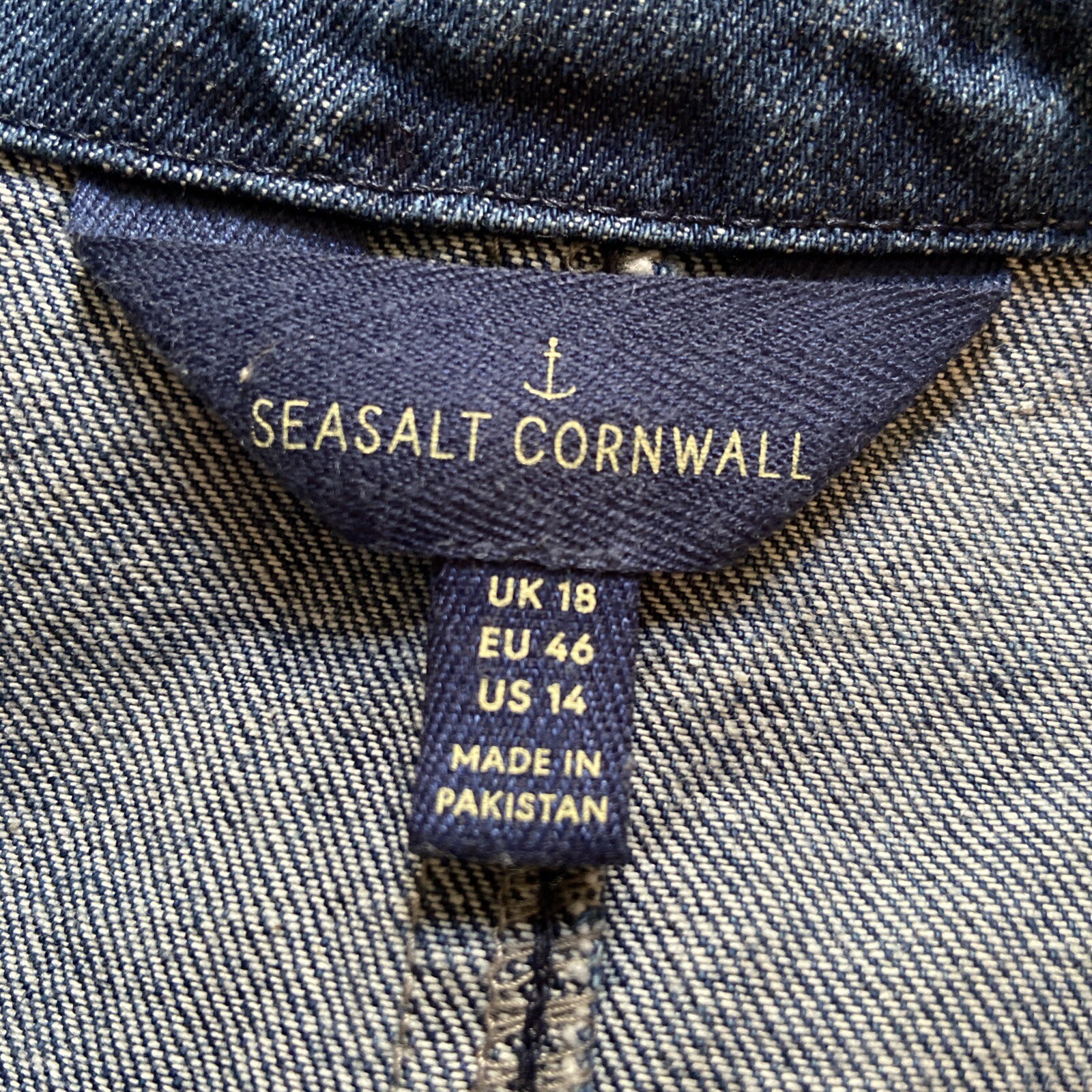 Seasalt Denim Pinafore Size 18 eBay