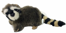 Vintage Smithsonian Raccoon Plush Soundprints 1995 Plushie Lovie Stuffed 9in