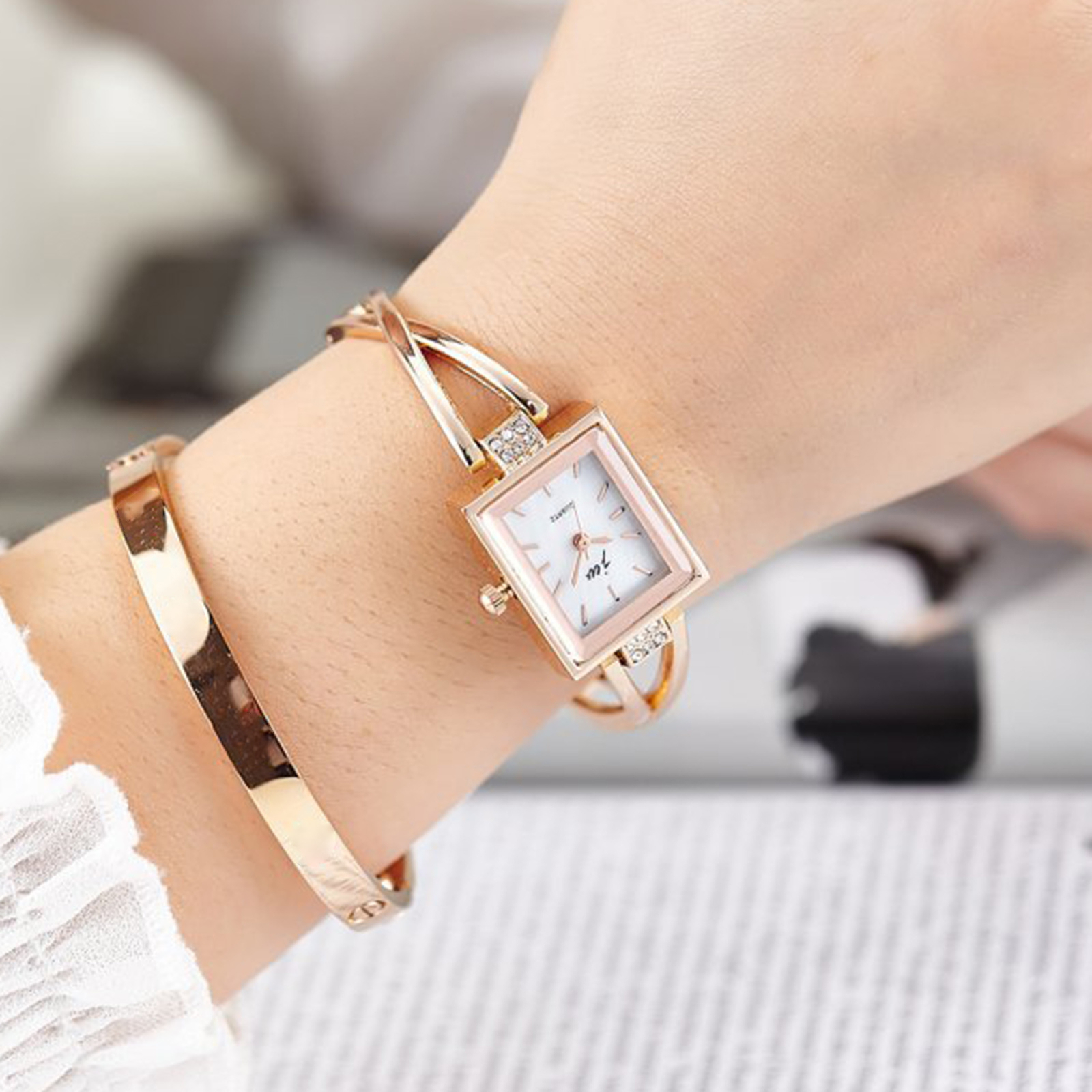 Women Watches Crystal Bracelet Wrist Watch Fashion Ladies Dress