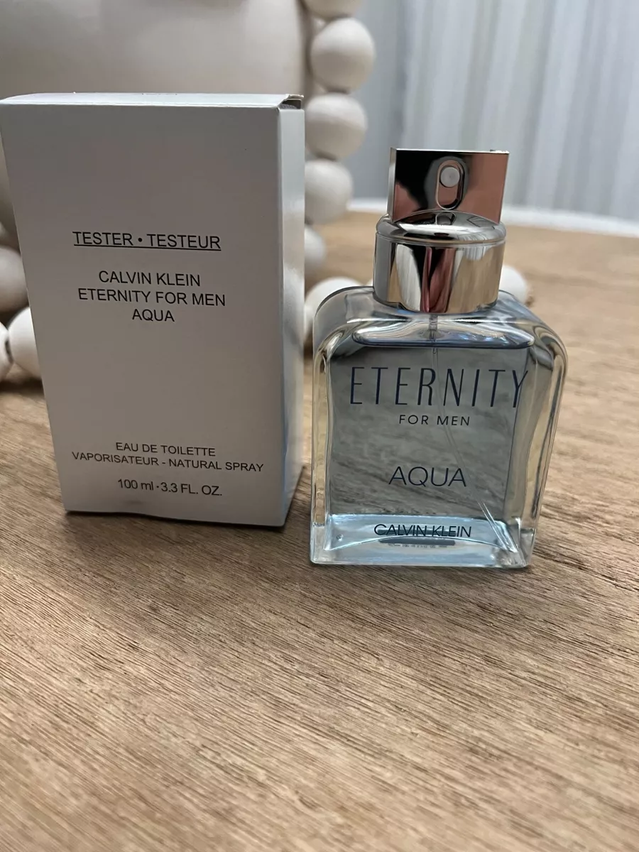 Calvin Klein AQUA Eternity EDT, Cologne for Men, 3.3 oz TSTR fragrance |  eBay