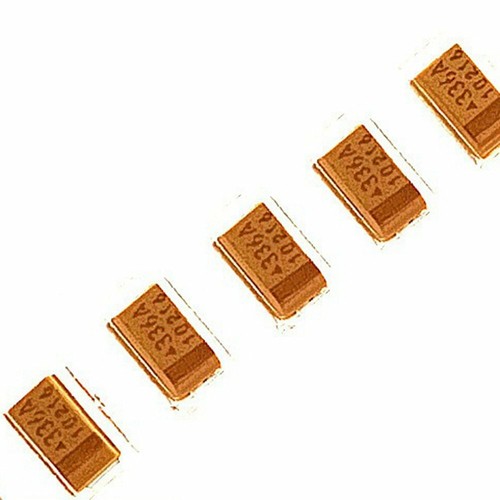 10-Pack 16V 22µF Tantalum Capacitors - 1206 SMD Case, ±10%, 3.2x1.6mm (For PCB Repair & DIY Electronics)