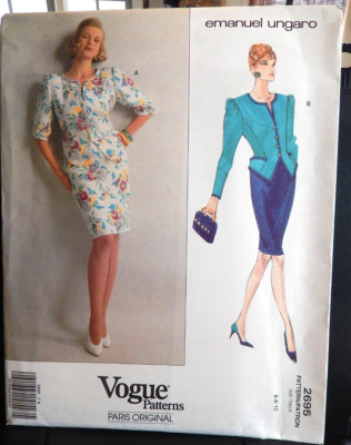 Strathmore Pattern 2695 Vogue Patterns 2695 Paris Original emanuel ungaro size 6-8-10 uncut | eBay
