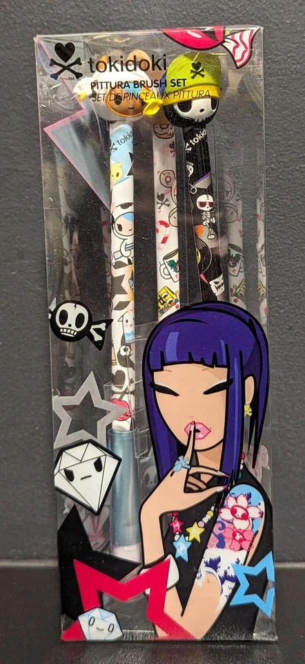 JUEGO DE 3 CEPILLOS Tokidoki Pittura Mozzarella Adios Amigos Donutella ¡EDICIÓN LIMITADA en caja! Foto 2 de 4