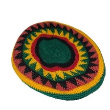Rasta Slouchy Crochet Knit Beanie Hat