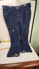 Carhartt Fire Retardant  Jeans Welding Uniform Size 40X32 Paint Splattered D20