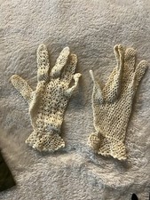xs ladies gloves Lace Knit Vintage Elegant