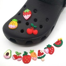 10 stk Schuhe Charms Dekorationen Obst Niedlichen Cartoon PVC F&uuml;r Crocs Armband