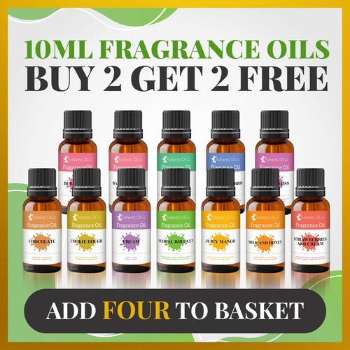 Fragrance Oil 10ml Candle Soap Bath Bombs Scented Making Wax Melts Burner Reed