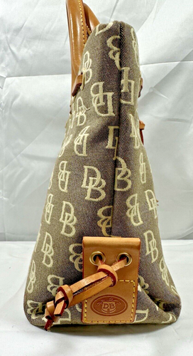 Bolso de Mano Dooney And Bourke Signature Borla Marrón y Tostado - De Colección - Imagen 9 de 23