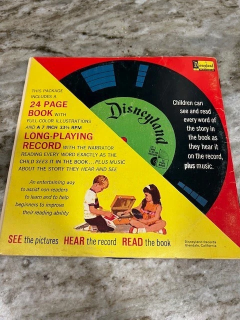 Libro y discos de colección de Walt Disney Story of Alice in Wonderland 1965 Foto 4 de 4