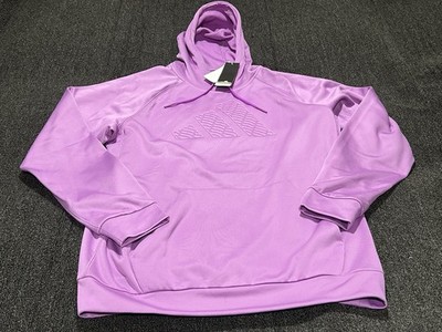 Adidas COLD RDY Pullover Hoodie Mens Large Purple Stretch Sweatshirt NWT NEW