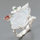 Fine Art Jewelry Natural Labradorite Ring 925 Sterling Silver Size 7.5 /R456919