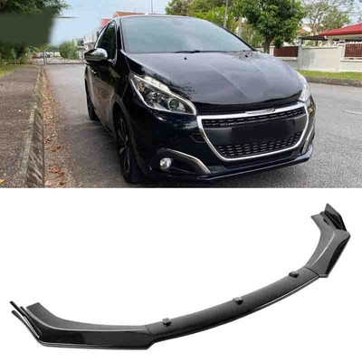 For Peugeot 508 208 308 Front Bumper Lip Splitter Spoiler Body Kit Glossy Black