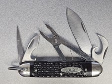 Case XX 650045R SS Camper's Utility Scout Pocket Knife  2001 multi-tool 