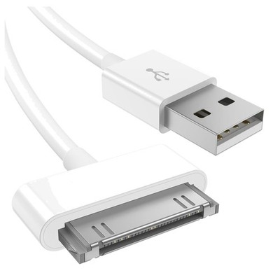 USB Kabel 100cm für iPhone, iPod, iPad 30 Pin Schnellladekabel