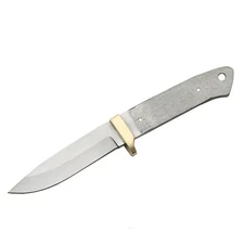 Drop Point Knife Blade Blank 4" Stainless Full Tang