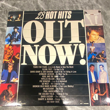 Various Out Now! 28 Hot Hits Chrysalis 12" Black Vinyl 2LP 33 RPM 1985 OUTV 1