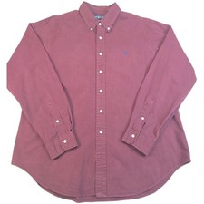 VTG 90s Ralph Lauren Men's XXL Classic Fit Long Sleeve Button Down Dress Shirt