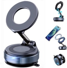     Vacuum Magnetic Phone Holder  - 360  Adjustable  Magsafe Car Mount  , Folda...