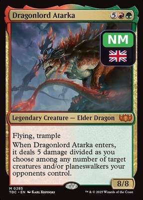 Dragonlord Atarka TDC-285 NM EN MTG