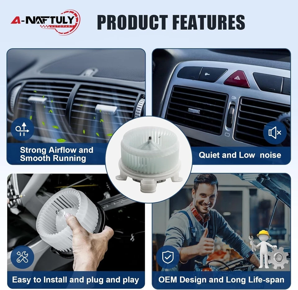 Motor soplador de aire acondicionado HVAC 700299 para Lexus IS250 350 06-15 GS300 GS350 GS430 GS450h Foto 3 de 4