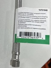 16  Faucet Connector Stainless Steel 1/2" FIP 3/8" OD 0751640 New Supply Line