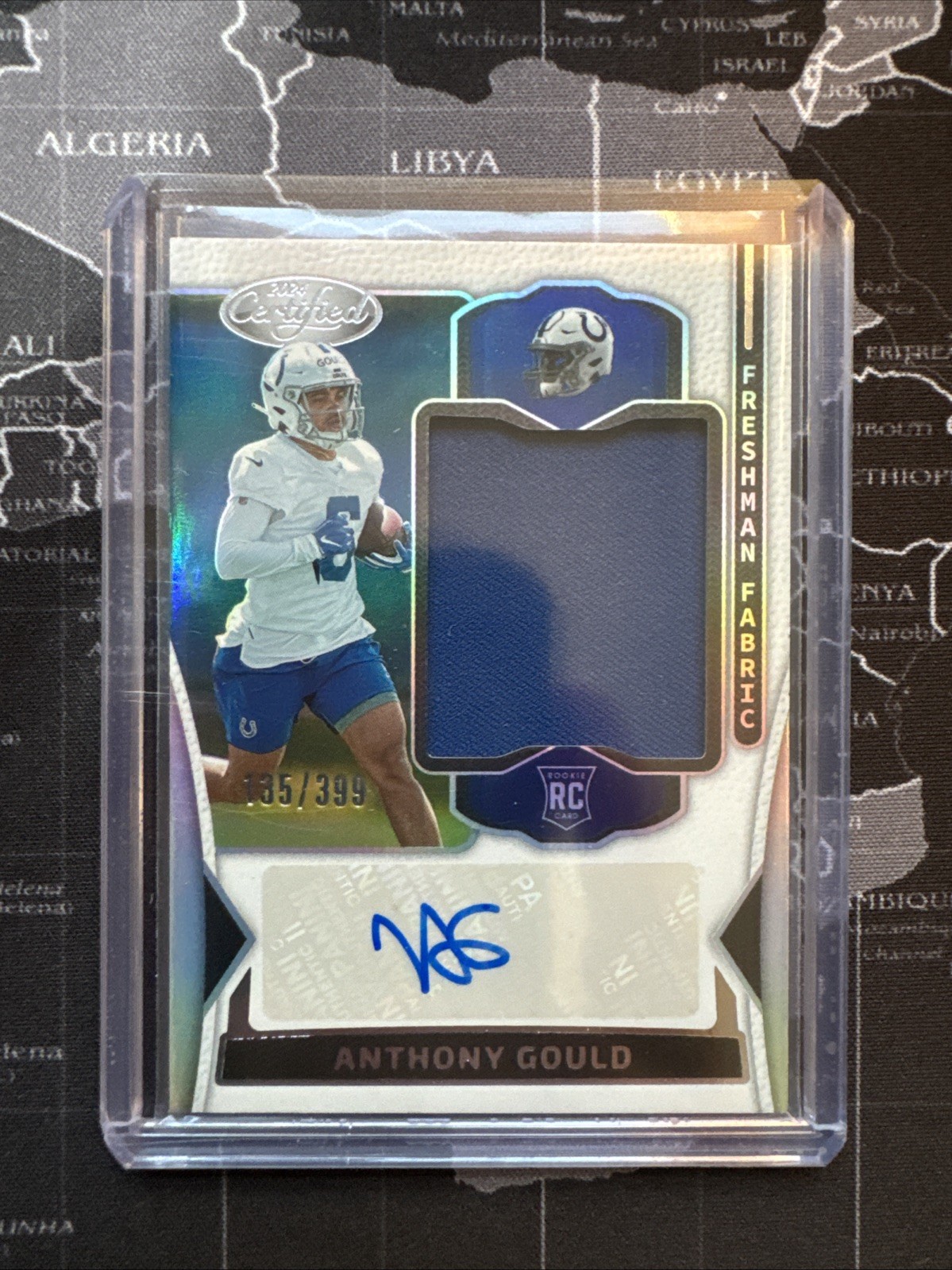 2024 Panini Certified Freshman Fabric Signatures #FMS-AGD Anthony Gould /399
