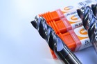 LOT ( 4 PCS )  IMCO 3/8" POW-R-FEED CARBIDE 63043 END MILLS SQUARE CORNER TOOLS — photo 2