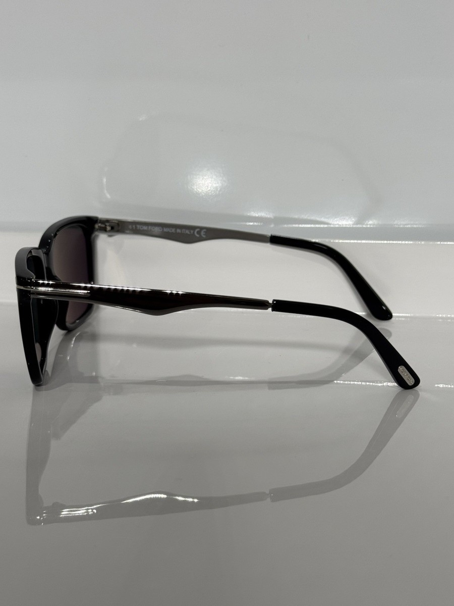 Tom Ford Garrett TF862 01D Black Acetate Unisex Polarized